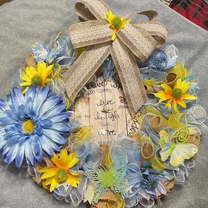 HANDMADE SUNFLOWER WREATH